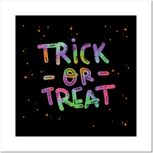 Trick or treat gummy worms matching halloween colorful Posters and Art